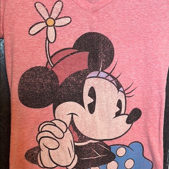Disney Parks Women’s Coral Pink Classic Style Minnie Mouse T-Shirt Size Small - Picture 2 of 4